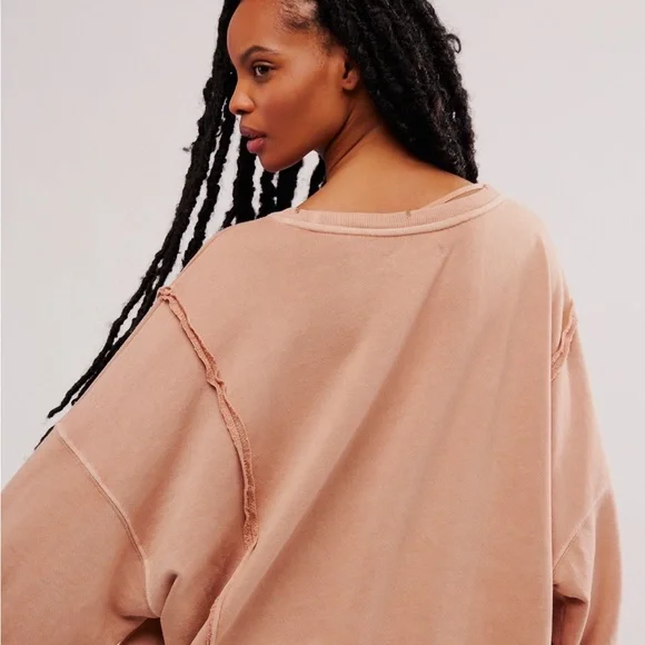 We The Free Graphic Camden Pullover - Brown Combo Amsterdam - Picture 2 of 8